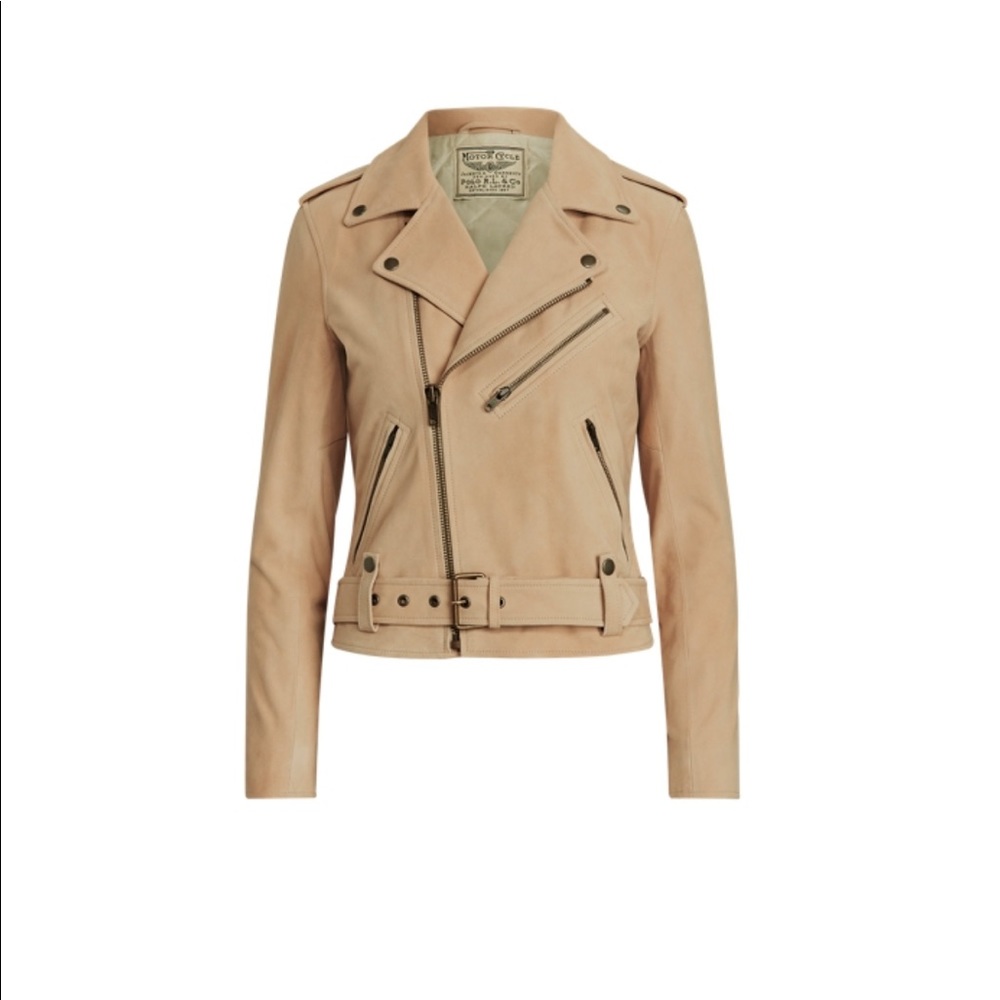 Polo Ralph Lauren GOAT-SUEDE MOTO JACKET